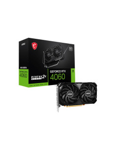 Graphics Card, MSI, NVIDIA GeForce RTX 4060, 8 GB, GDDR6, 128 bit, PCIE 4.0 8x, Dual Slot Fansink, 1xHDMI, 3xDisplayPort, RTX40