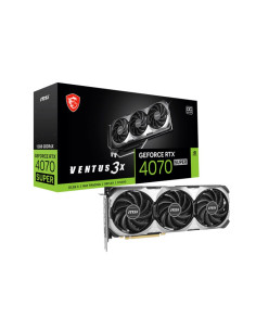 Graphics Card, MSI, NVIDIA GeForce RTX 4070 SUPER, 12 GB, GDDR6X, 192 bit, PCIE 4.0 16x, Triple slot Fansink, 1xHDMI, 3xDisplay