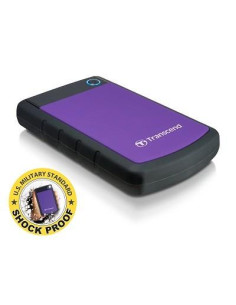 External HDD, TRANSCEND, StoreJet, 2TB, USB 3.0, Colour Purple, TS2TSJ25H3P