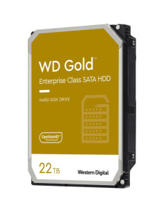 HDD, WESTERN DIGITAL, Gold, 22TB, SATA, 512 MB, 7200 rpm, 3,5", WD221KRYZ