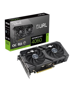 Graphics Card, ASUS, NVIDIA GeForce RTX 4060, 8 GB, GDDR6, 128 bit, PCIE 4.0 16x, Dual Slot Fansink, 1xHDMI, 3xDisplayPort, DUA