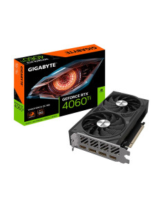 Graphics Card, GIGABYTE, NVIDIA GeForce RTX 4060 Ti, 16 GB, GDDR6, 128 bit, PCIE 4.0 16x, GPU 2565 MHz, 2xHDMI, 2xDisplayPort, 