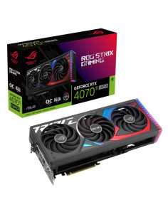 Graphics Card, ASUS, NVIDIA GeForce RTX 4070 Ti SUPER, 16 GB, GDDR6X, 256 bit, PCIE 4.0 16x, 2xHDMI, 3xDisplayPort, ROGSTRIXRTX