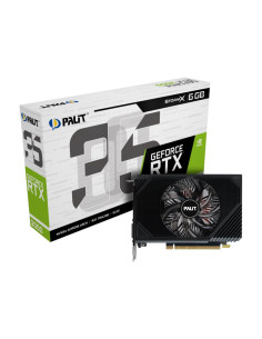 Graphics Card, PALIT, NVIDIA GeForce RTX 3050, 6 GB, GDDR6, 96 bit, PCIE 4.0 16x, GPU 1442 MHz, Single Slot Fansink, 1xHDMI, 1x