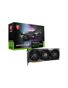 Graphics Card, MSI, NVIDIA GeForce RTX 4070 SUPER, 12 GB, GDDR6X, 192 bit, 1xHDMI, 3xDisplayPort, RTX4070SUPGAMXSLIM12G