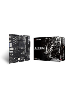 Mainboard, BIOSTAR, AMD A520, SAM4, Micro-ATX, Memory DDR4, Memory slots 2, 2xPCI-Express 3.0 1x, 1xPCI-Express 3.0 16x, 1xM.2,