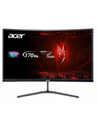 LCD Monitor, ACER, Gaming, Panel VA, 2560x1440, 16:9, 1 ms, Speakers, Colour Black, UM.HE0EE.202