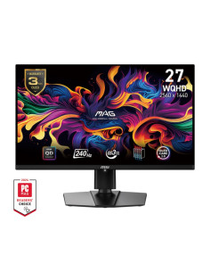 Monitor, MSI, 26.5", Gaming, Panel QD-OLED, 2560x1440, 16:9, 240Hz, Matte, 0.03 ms, Swivel, Pivot, Height adjustable, Tilt, Col