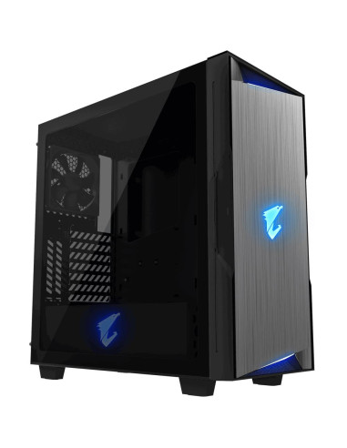 Case, GIGABYTE, AORUS C300 GLASS, MidiTower, Not included, ATX, MicroATX, MiniITX, Colour Black, GB-AC300G