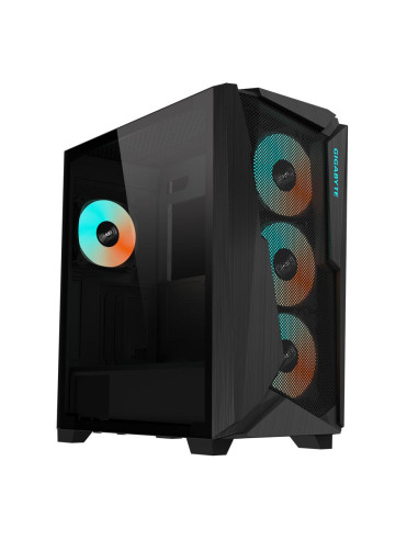 Case, GIGABYTE, C301G V2 BLACK, MidiTower, Case product features Transparent panel, Not included, ATX, EATX, MicroATX, MiniITX,