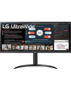 LCD Monitor, LG, 34WP550-B, 34", 21 : 9, Panel IPS, 2560x1080, 21:9, 60Hz, Matte, 5 ms, Height adjustable, Tilt, Colour Black, 