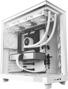 Case, NZXT, H6 Flow, MidiTower, Not included, ATX, MicroATX, MiniITX, Colour White, CC-H61FW-01