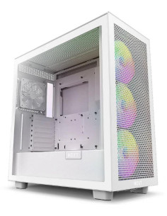 Case, NZXT, H7 Flow RGB, MidiTower, ATX, EATX, MicroATX, MiniITX, Colour White, CM-H72FW-R1