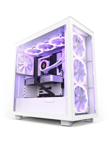 Case, NZXT, H7 Elite, MidiTower, Not included, ATX, MicroATX, MiniITX, Colour White, CM-H71EW-02