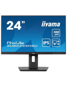 LCD Monitor, IIYAMA, 23.8", Business, Panel IPS, 1920x1080, 16:9, 100Hz, Matte, 1 ms, Speakers, Swivel, Pivot, Height adjustabl