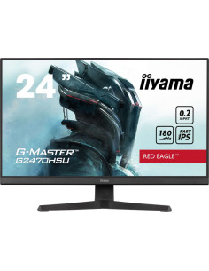 LCD Monitor, IIYAMA, G2470HSU-B6, 24", Panel IPS, 1920x1080, 16:9, 180Hz, Matte, 0.2 ms, Speakers, Colour Black, G2470HSU-B6