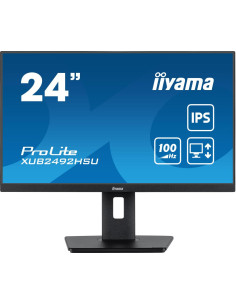 LCD Monitor, IIYAMA, XUB2492HSU-B6, 24", Panel IPS, 1920x1080, 16:9, Matte, 0.4 ms, Speakers, Swivel, Pivot, Height adjustable,