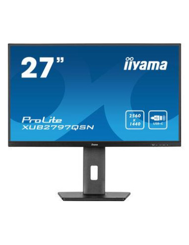 LCD Monitor, IIYAMA, 27", Business, Panel IPS, 2560x1440, 16:9, 100Hz, Matte, 1 ms, Speakers, Swivel, Pivot, Height adjustable,