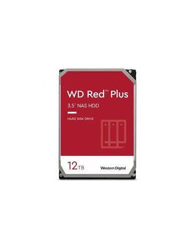 HDD, WESTERN DIGITAL, Red Plus, 12TB, SATA 3.0, 256 MB, 7200 rpm, 3,5", WD120EFBX