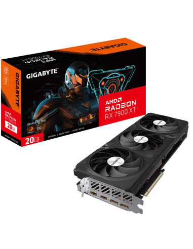 Graphics Card, GIGABYTE, AMD Radeon RX 7900 XT, 20 GB, GDDR6, 320 bit, PCIE 4.0 16x, Dual Slot Fansink, 2xHDMI, 2xDisplayPort, 