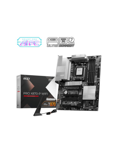 Mainboard, MSI, AMD X870, SAM5, ATX, Memory DDR5, Memory slots 4, 2xPCI-Express 3.0 1x, 1xPCI-Express 4.0 4x , 1xPCI-Express 5.