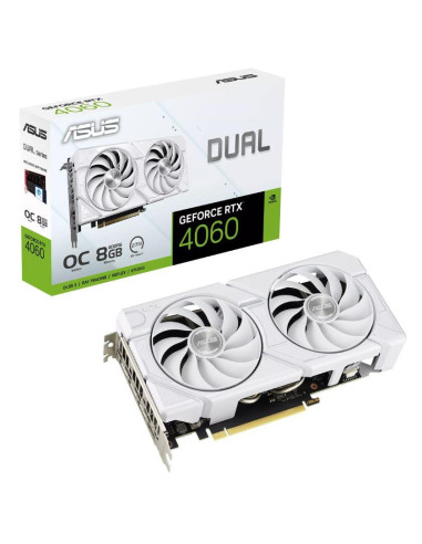 VGA PCIE16 RTX4060 8GB/RTX4060-O8G-EVO-WHITE ASUS