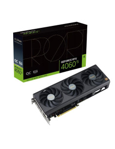 Graphics Card, ASUS, NVIDIA GeForce RTX 4060 Ti, 16 GB, GDDR6, 128 bit, PCIE 4.0 16x, 1xHDMI, 3xDisplayPort, PROART-RTX4060TI-O