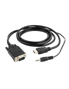 CABLE HDMI-VGA +3.5MM/1.8M A-HDMI-VGA-03-6 GEMBIRD