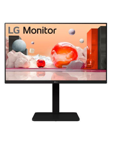 LCD Monitor, LG, 24BA550-B, 24", Panel IPS, 1920x1080, 16:9, 100 Hz, Matte, 5 ms, Speakers, Swivel, Pivot, Height adjustable, T