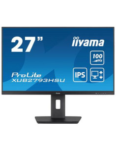 LCD Monitor, IIYAMA, 27", Business, Panel IPS, 1920x1080, 16:9, 100Hz, Matte, 1 ms, Speakers, Swivel, Pivot, Height adjustable,