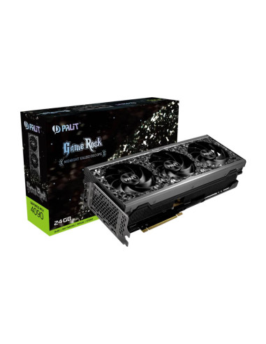 Graphics Card, PALIT, NVIDIA GeForce RTX 4090, 24 GB, GDDR6X, 384 bit, PCIE 4.0 16x, GPU 2235 MHz, 1xHDMI, 3xDisplayPort, NED40