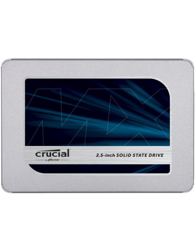 SSD, CRUCIAL, MX500, 500GB, SATA 3.0, TLC, Write speed 510 MBytes/sec, Read speed 560 MBytes/sec, 2,5", MTBF 1800000 hours, CT5