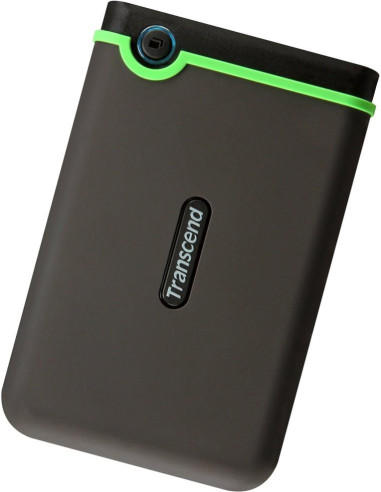 External HDD, TRANSCEND, StoreJet, 2TB, USB 3.0, Colour Green, TS2TSJ25M3S