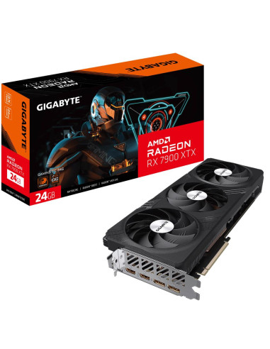 Graphics Card, GIGABYTE, AMD Radeon RX 7900 XTX, 24 GB, GDDR6, 384 bit, PCIE 4.0 16x, 2xHDMI, 2xDisplayPort, GV-R79XTXGAMINGOC-