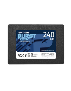 SSD, PATRIOT, Burst Elite, 240GB, SATA 3.0, 3D NAND, Write speed 320 MBytes/sec, Read speed 450 MBytes/sec, 2,5", TBW 100 TB, P