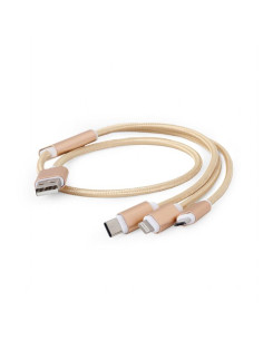 CABLE USB CHARGING 3IN1 1M/GOLD CC-USB2-AM31-1M-G GEMBIRD