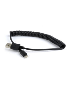 CABLE LIGHTNING TO USB2 1.5M/SPIRAL CC-LMAM-1.5M GEMBIRD