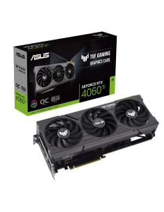 Graphics Card, ASUS, NVIDIA GeForce RTX 4060 Ti, 8 GB, GDDR6, 128 bit, PCIE 4.0 16x, 1xHDMI, 3xDisplayPort, TUF-RTX4060TI-O8G-G