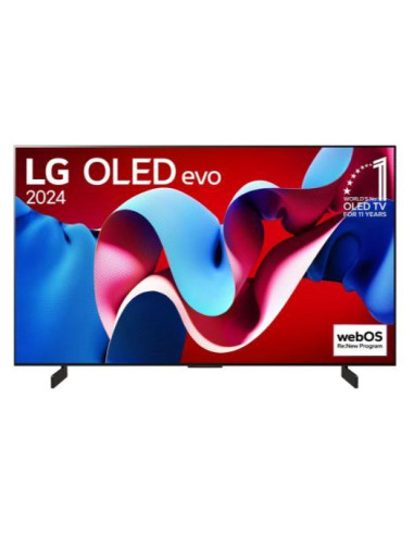 TV Set, LG, 42", OLED/4K/Smart, 3840x2160, Wireless LAN, Bluetooth, webOS, Black, OLED42C42LA