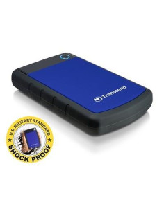 External HDD, TRANSCEND, StoreJet, 2TB, USB 3.0, Colour Blue, TS2TSJ25H3B