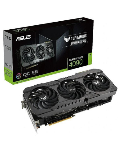 Graphics Card, ASUS, NVIDIA GeForce RTX 4090, 24 GB, GDDR6X, 384 bit, PCIE 4.0 16x, 2xHDMI, 3xDisplayPort, TUF-RTX4090-O24G-OG-