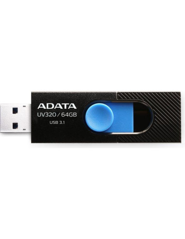 MEMORY DRIVE FLASH USB3.1 64GB/BLACK AUV320-64G-RBKBL ADATA