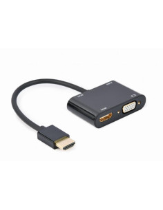 I/O ADAPTER HDMI TO HDMI/VGA/A-HDMIM-HDMIFVGAF-01 GEMBIRD