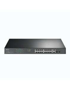 Switch, TP-LINK, TL-SG1218MP, Desktop/pedestal, Rack, 16x10Base-T / 100Base-TX / 1000Base-T, PoE+ ports 16, 250 Watts, TL-SG121