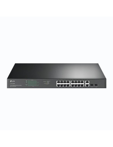 Switch, TP-LINK, TL-SG1218MP, Desktop/pedestal, Rack, 16x10Base-T / 100Base-TX / 1000Base-T, PoE+ ports 16, 250 Watts, TL-SG121