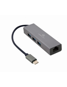 I/O ADAPTER USB-C TO LAN RJ45/USB HUB A-CMU3-LAN-01 GEMBIRD