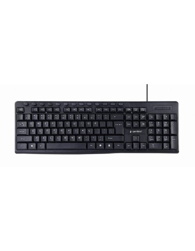 KEYBOARD MULTIMEDIA USB ENG/BLACK KB-UM-107 GEMBIRD