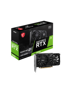 Graphics Card, MSI, NVIDIA GeForce RTX 3050, 6 GB, GDDR6, 96 bit, PCIE 4.0 16x, Dual Slot Fansink, 2xHDMI, 1xDisplayPort, RTX30