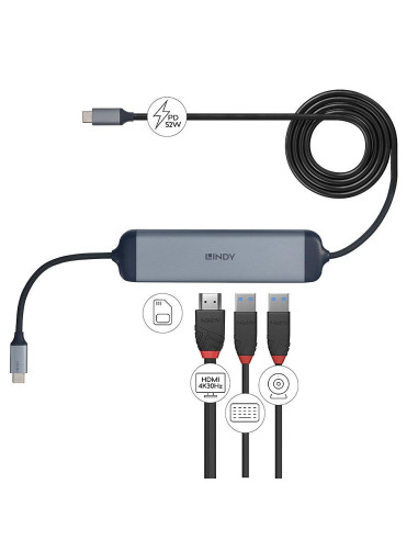 I/O DOCKING STATION USB-C/DST-MICRO 140 43326 LINDY