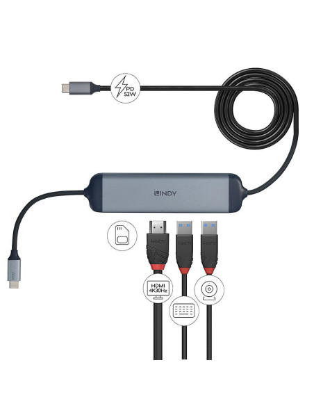 I/O DOCKING STATION USB-C/DST-MICRO 140 43326 LINDY I/O DOCKING STATION USB-C/DST-MICRO 140 43326 LINDY